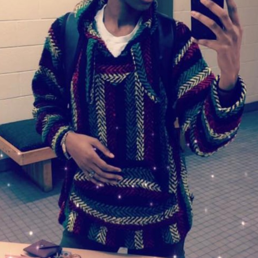 Woven hoodie